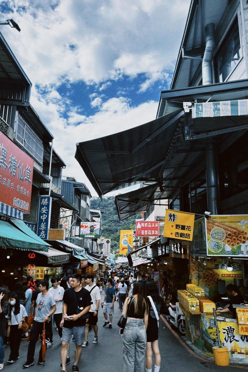 台灣老街與市場風景