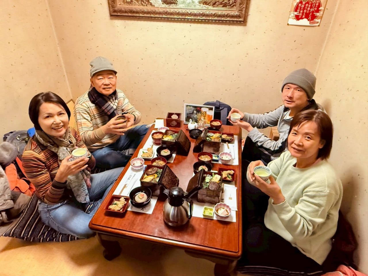 日本旅行素食餐宴旅程合影