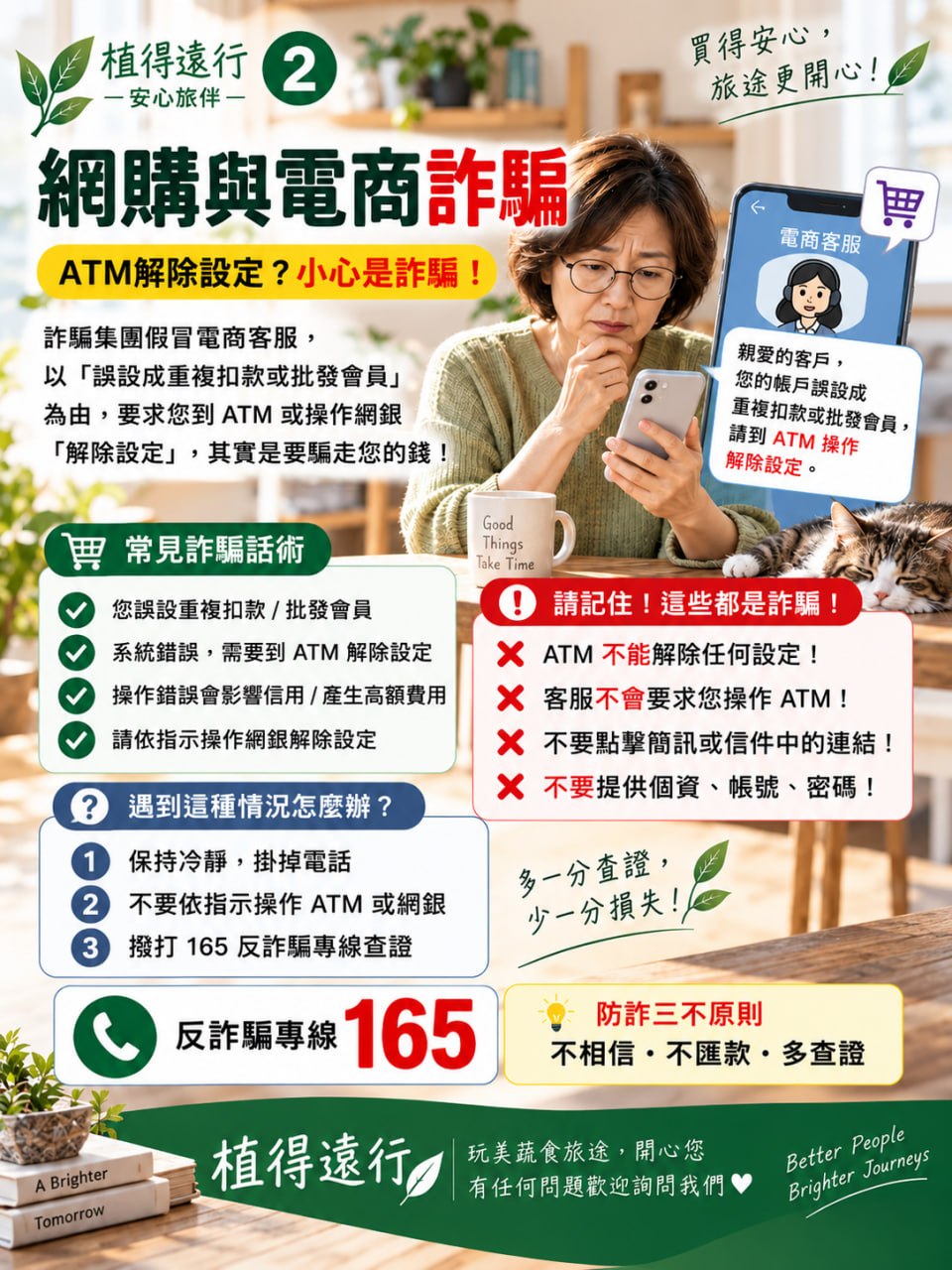 網購與電商詐騙防詐宣導海報